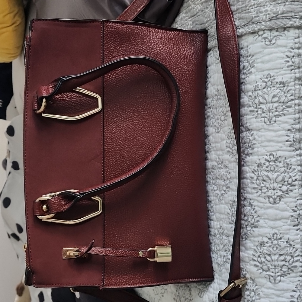 Michael Kors Burgundy crossbody purse
